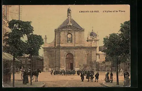 AK Choisy-le-Roi, L`Eglise et la Place