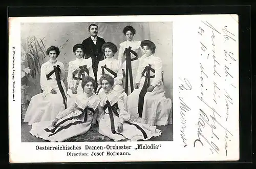AK Oesterreichisches Damen-Orchester Melodia, Direction: Josef Hofmann