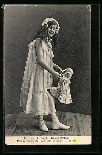 AK Possen-Ensemble Vioretti, Babdydarstellerin Friedel Eckert