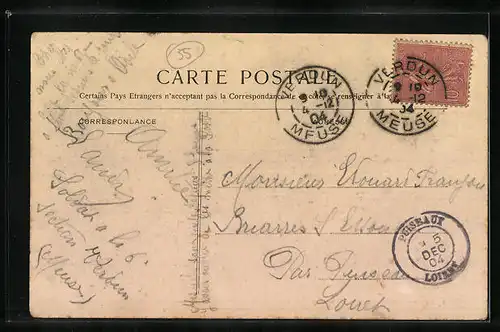 AK Verdun, Place Mazel et Rue Beaurepaire