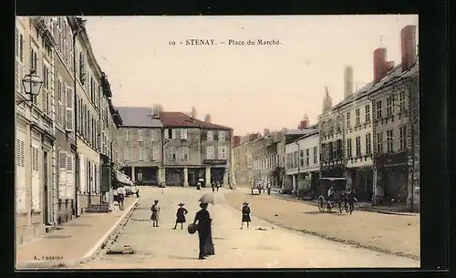 AK Stenay, Place du Marché