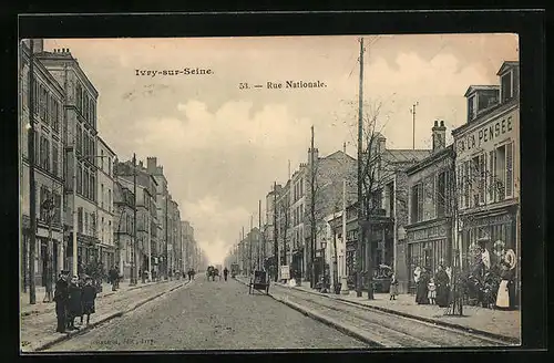 AK Ivry-sur-Seine, Rue Nationale