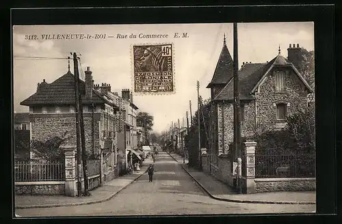 AK Villeneuve-le-Roi, Rue du Commerce