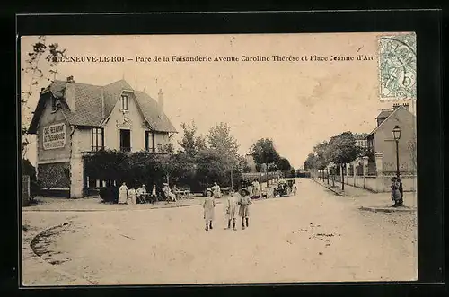 AK Villeneuve-le-Roi, Parc de la Faisanderie Avenue Caroline Thérèse