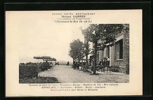AK Villeneuve-le-Roi, Grand Hotel Restaurant Maison Carrée