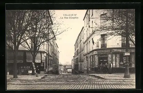 AK Villejuif, La Rue Dauphin