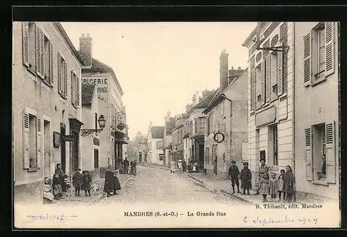 AK Mandres, La Grande Rue