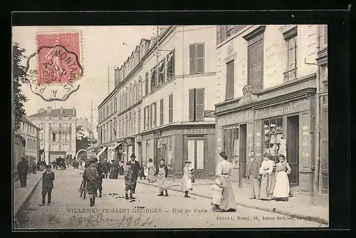 AK Villeneuve-Saint-Georges, Rue de Paris