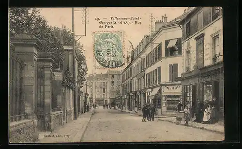 AK Villeneuve-Saint-Georges, Rue de Paris