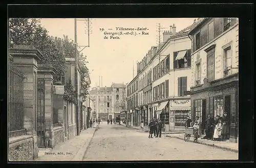 AK Villeneuve-Saint-Georges, Rue de Paris