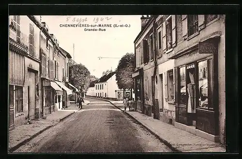 AK Chennevières-sur-Marne, Grande-Rue