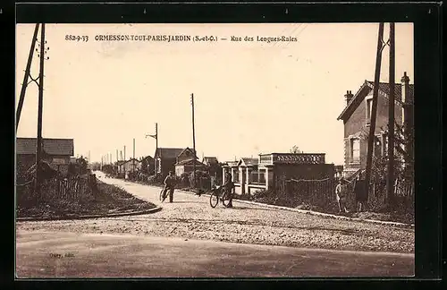 AK Ormesson-Tout-Paris-Jardin, Rue des Longues-Raises