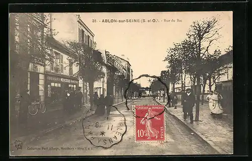 AK Ablon-sur-Seine, Rue du Bac