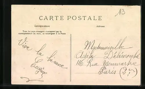 AK Limeil-Brévannes, Grande Rue de Brévannes vers le bas