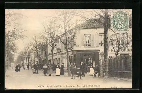 AK Joinville-le-Pont, Route de Brie, Le Rocher-Fleuri