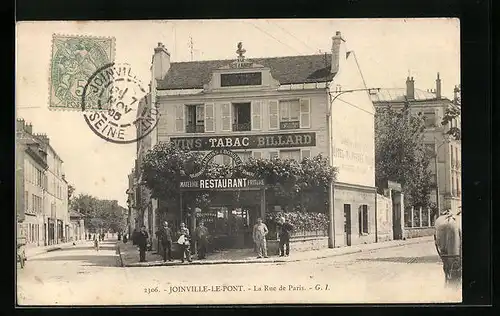 AK Joinville-le-Pont, La Rue de Paris