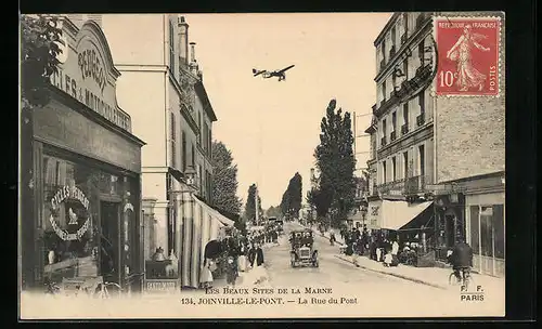 AK Joinville-le-Pont, La Rue du Pont