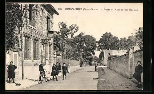 AK Brévannes, La Poste et Avenue des Acacias