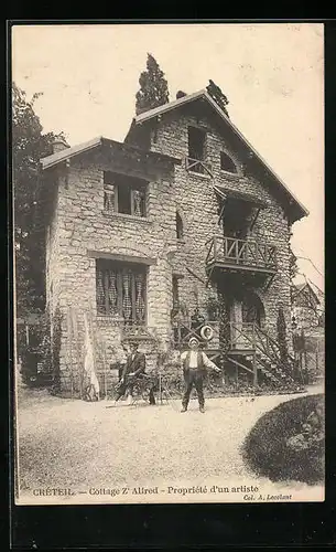 AK Créteil, Cottage Z` Alfred - Propriété d`un artiste