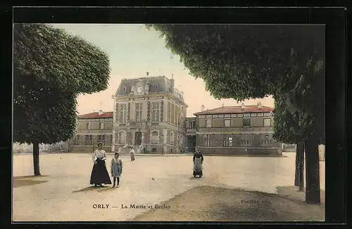 AK Orly, La Mairie et Écoles