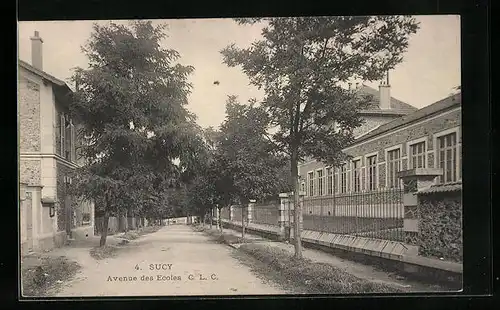 AK Sucy-en-Brie, Avenue des Ecoles