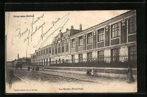 AK Ivry-sur-Seine, Les Ecoles d`Ivry-Port