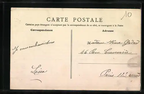 AK Villecresnes, Route de Paris