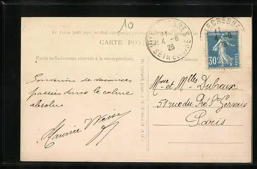 AK Villecresnes, Route Nationale