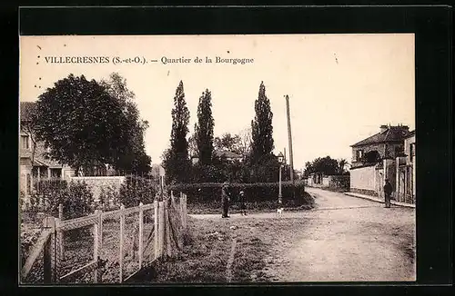 AK Villecresnes, Quartier de la Bourgogne