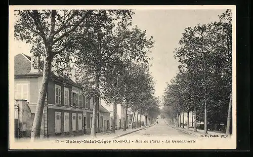 AK Boissy-Saint-Léger, Rue de Paris, La Gendarmerie