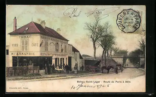 AK Boissy-Saint-Léger, Route de Paris à Bâle