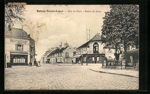 AK Boissy-Saint-Léger, Rue de Paris, Route de Sucy