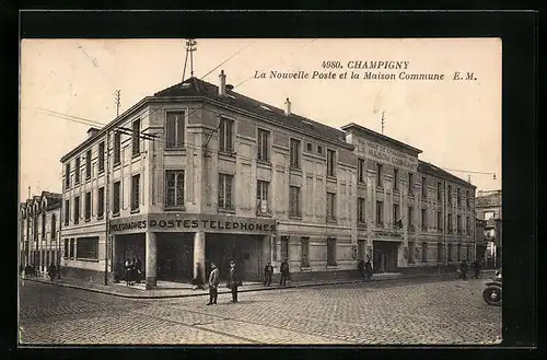 AK Champigny-sur-Marne, La Nouvelle Poste et la Maison Commune