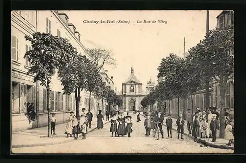 AK Choisy-le-Roi, La Rue de Vitry
