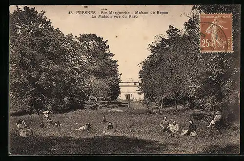 AK Fresnes, Ste-Marguerite, Maison de Repos, La Maison vue de Pare