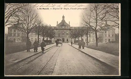 AK St-Mandé, Hôpital Mre Bégin, Facade principale