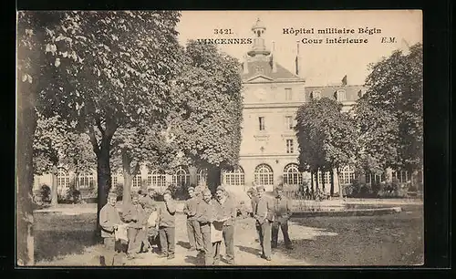 AK Vincennes, Hôpital militaire Bégin, Cour intérieure