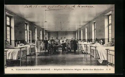 AK Vincennes-Saint-Mandé, Hôpital Militaie Bégin, Salle des Malades