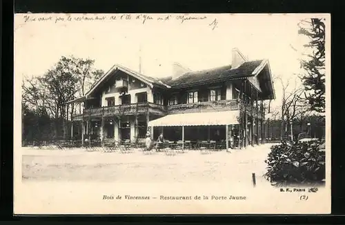 AK Vincennes, Bois de Vincennes, Restaurant de la Porte Jaune