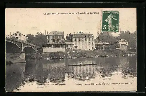 AK La Varenne-Chennevières, Le Quai de La Varenne