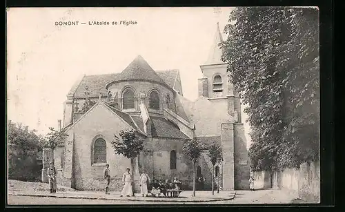 AK Domont, L`Abside de l`Eglise