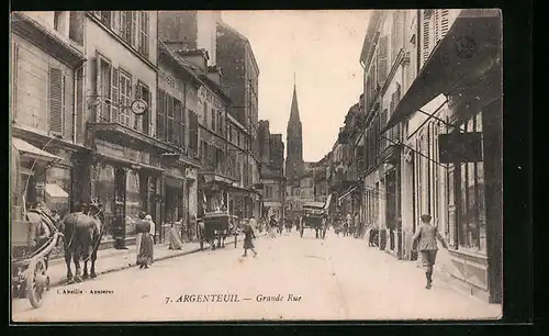 AK Argenteuil, Grande Rue