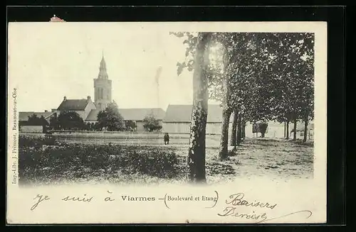 AK Viarmes, Boulevard et Etang