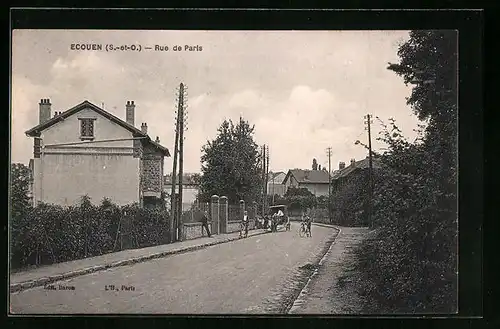 AK Ecouen, Rue de Paris