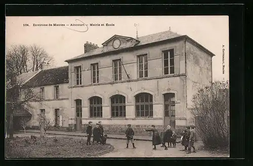 AK Aincourt, Mairie et École