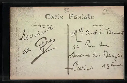 AK Frépillon, La Rue de Paris