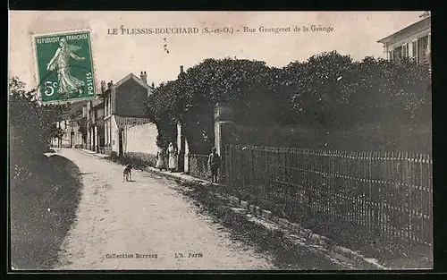 AK Le Plessie-Bouchard, Rue Grangeret de la Grange