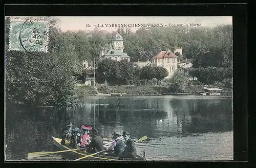 AK La Varenne-Chennevieres, Vue sur la Marne