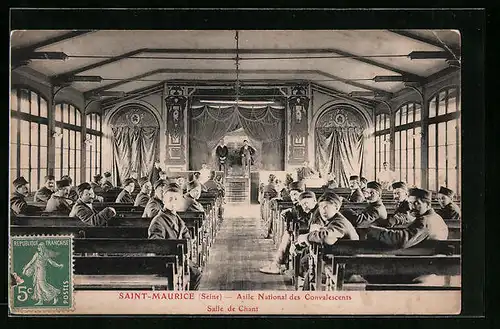 AK Saint-Maurice, Asile National des Convalescents - Salle de Chant