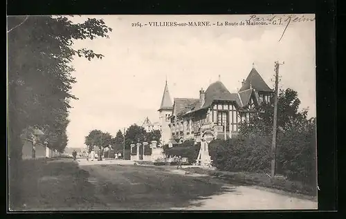 AK Villiers-sur-Marne, La Route de Malnoue